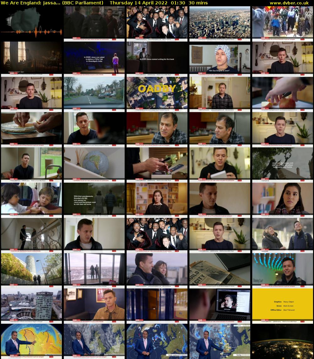 We Are England: Jassa... (BBC Parliament) Thursday 14 April 2022 01:30 - 02:00