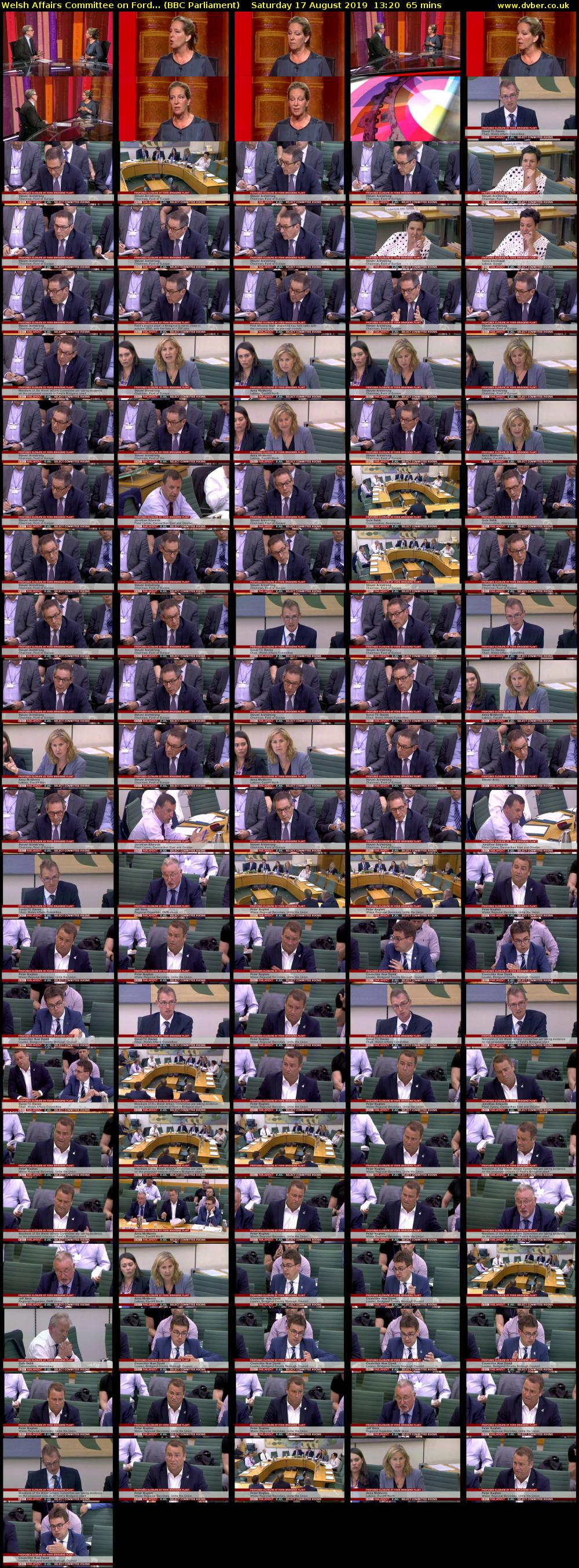 Welsh Affairs Committee on Ford... (BBC Parliament) Saturday 17 August 2019 13:20 - 14:25