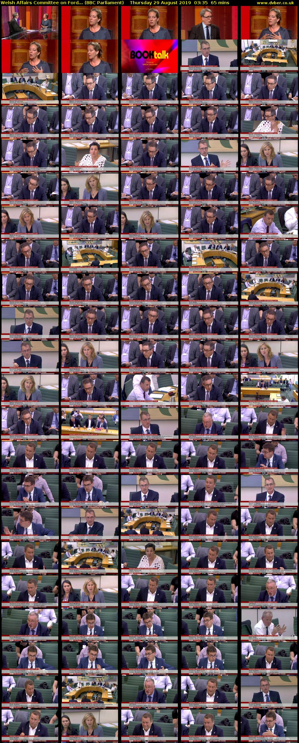 Welsh Affairs Committee on Ford... (BBC Parliament) Thursday 29 August 2019 03:35 - 04:40