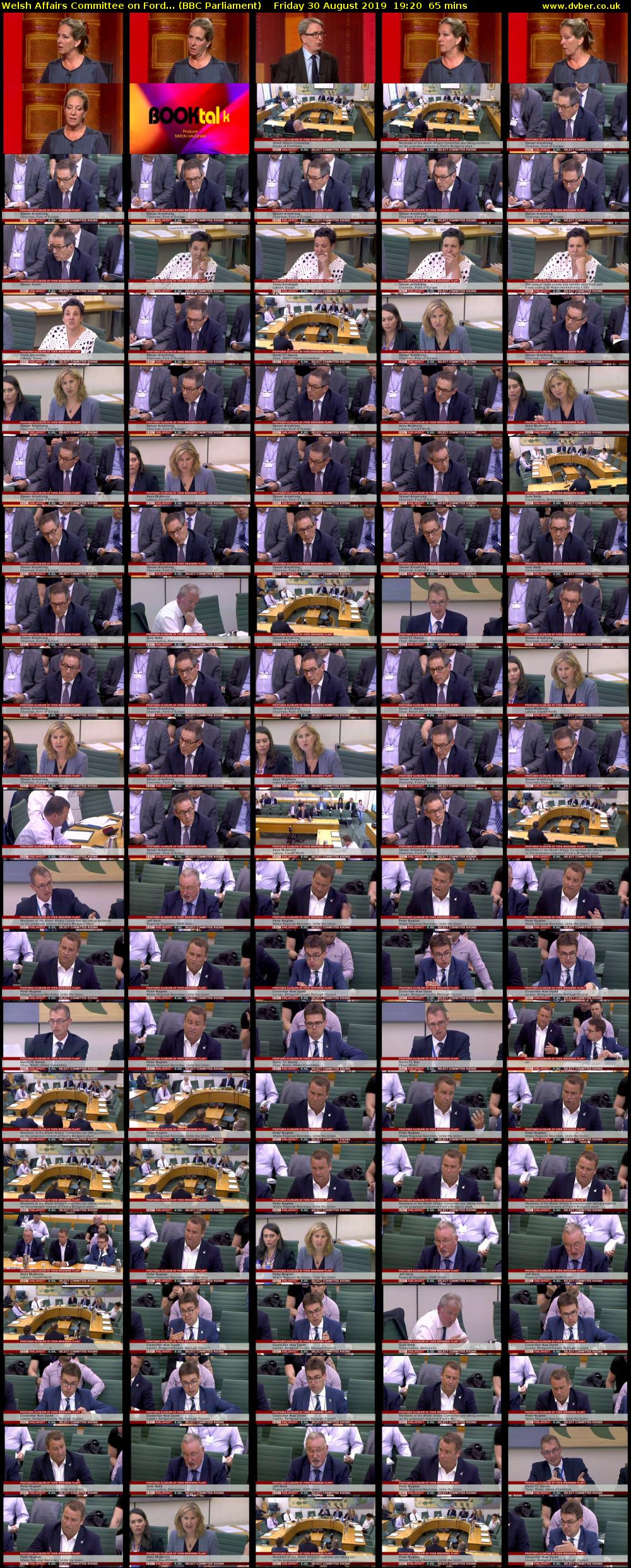 Welsh Affairs Committee on Ford... (BBC Parliament) Friday 30 August 2019 19:20 - 20:25