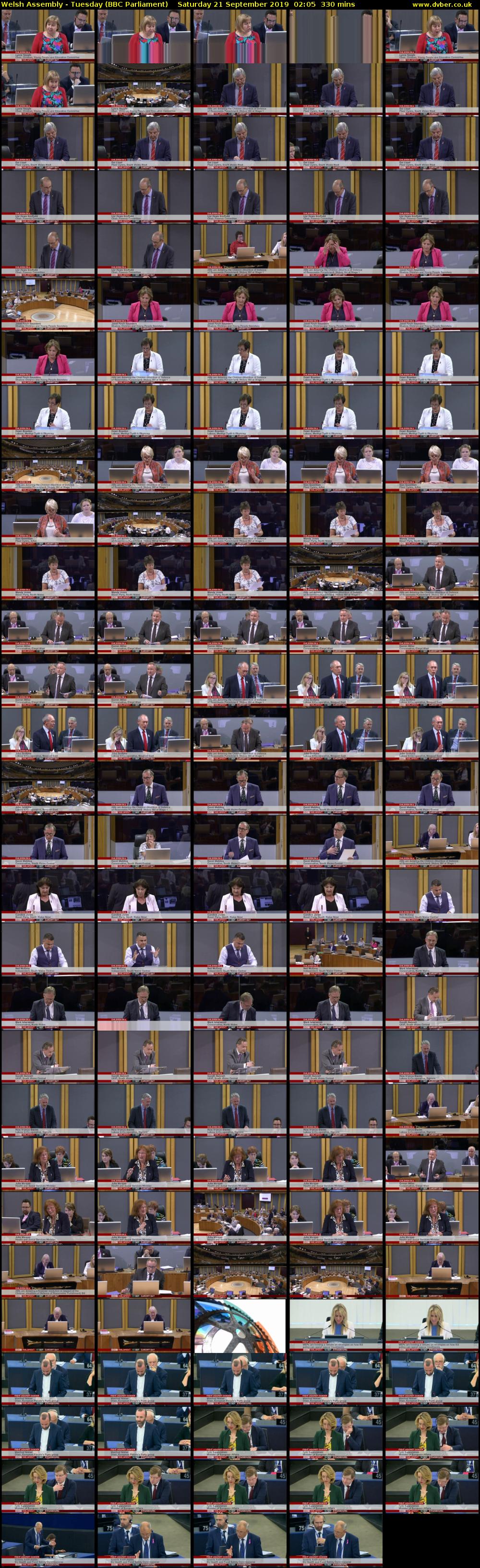 Welsh Assembly - Tuesday (BBC Parliament) Saturday 21 September 2019 02:05 - 07:35