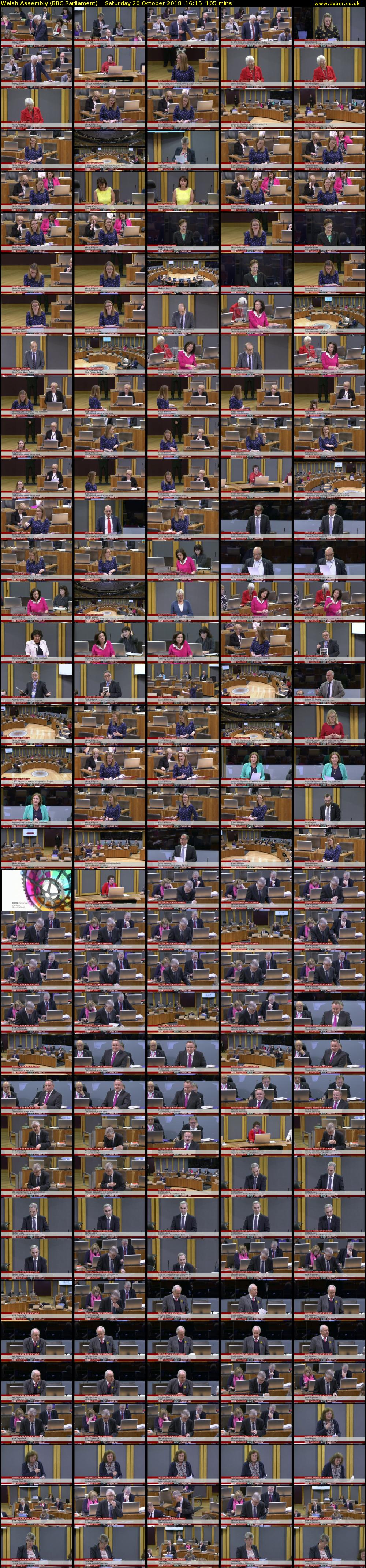 Welsh Assembly (BBC Parliament) Saturday 20 October 2018 16:15 - 18:00