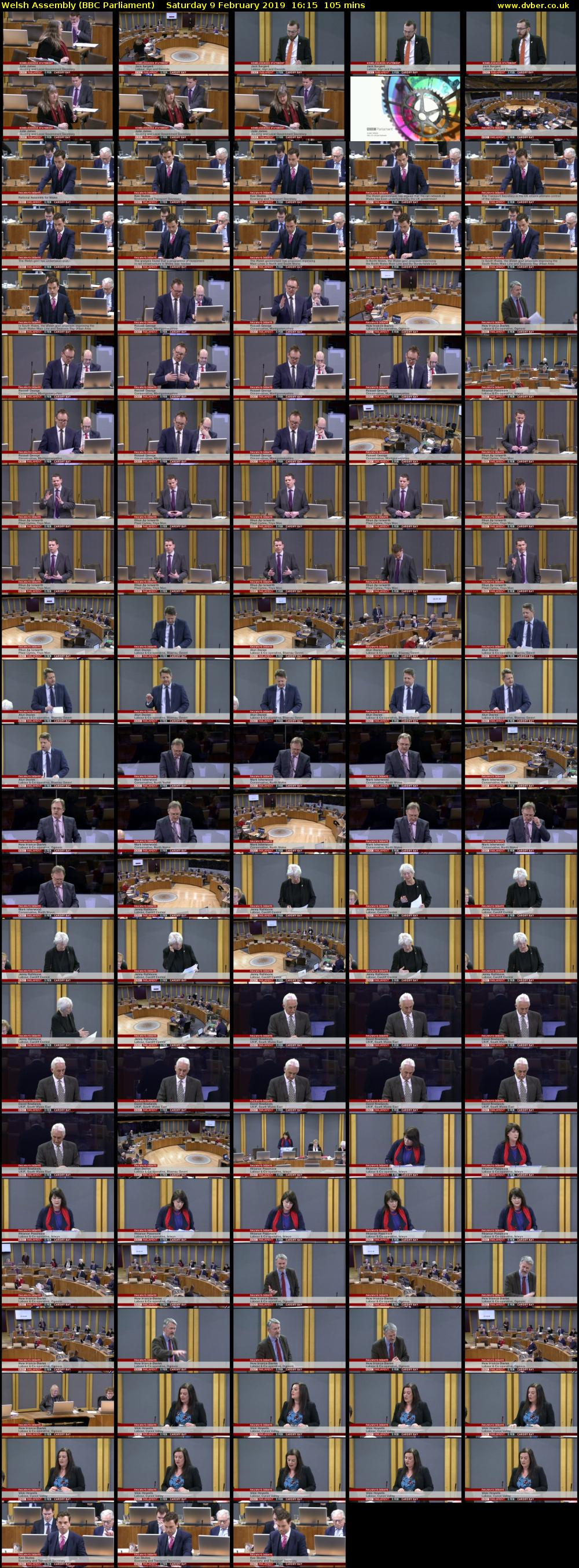 Welsh Assembly (BBC Parliament) Saturday 9 February 2019 16:15 - 18:00