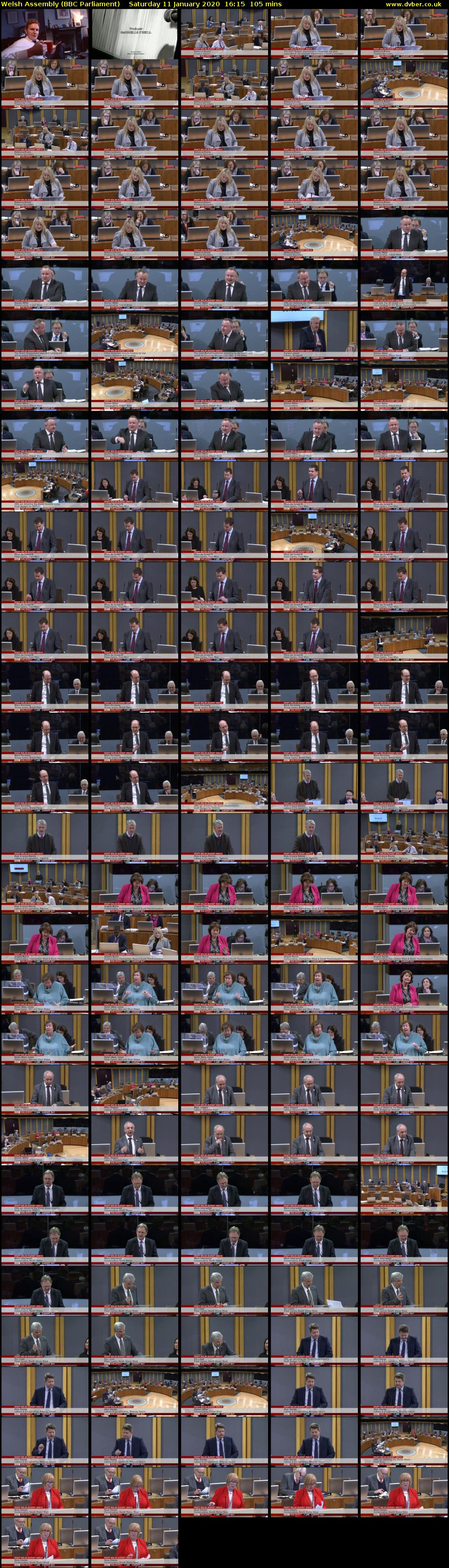 Welsh Assembly (BBC Parliament) Saturday 11 January 2020 16:15 - 18:00