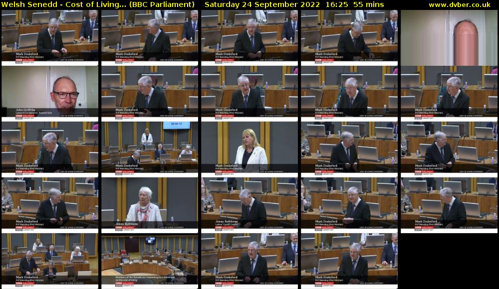 Welsh Senedd - Cost of Living... (BBC Parliament) Saturday 24 September 2022 16:25 - 17:20