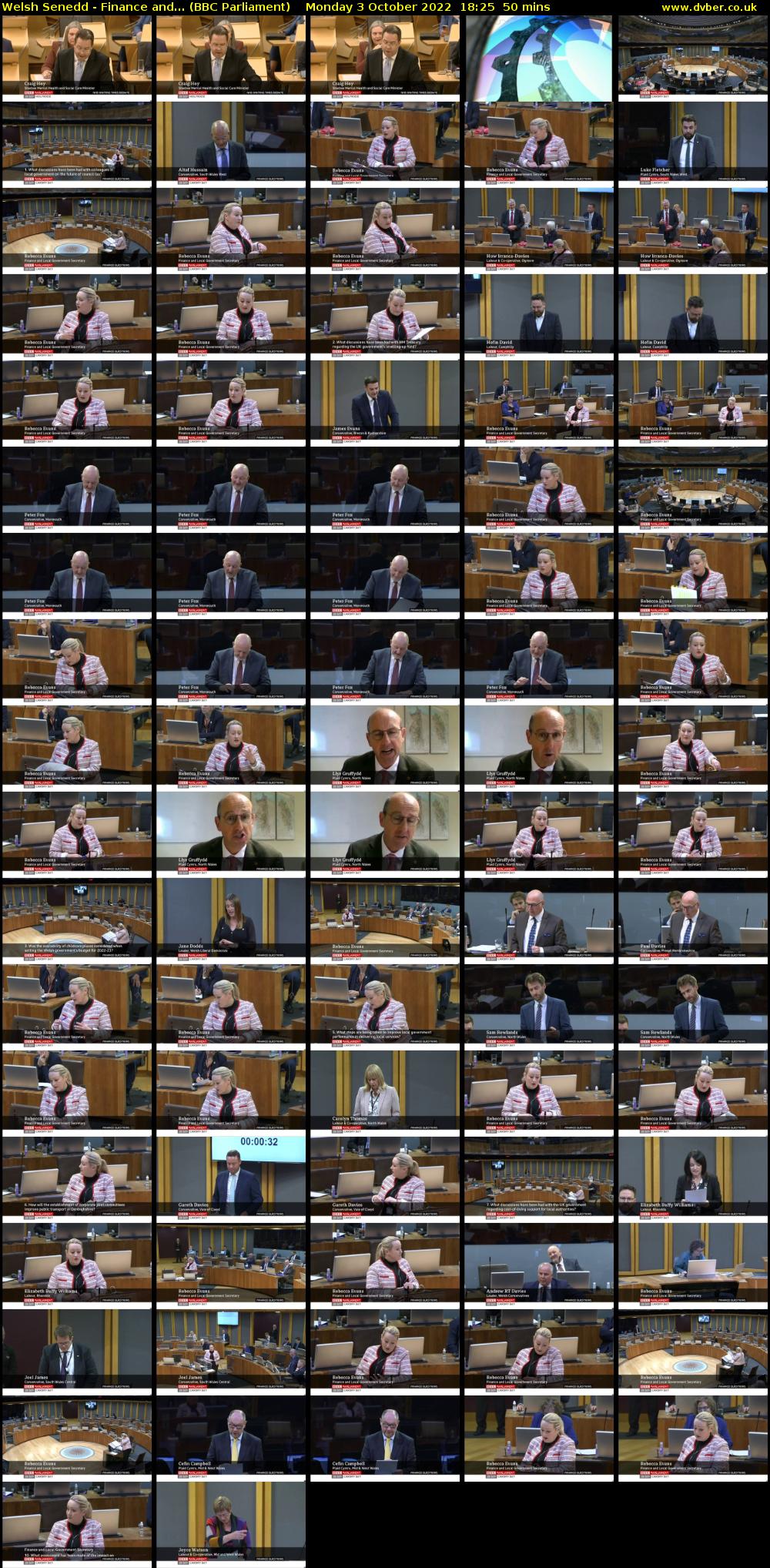 Welsh Senedd - Finance and... (BBC Parliament) Monday 3 October 2022 18:25 - 19:15