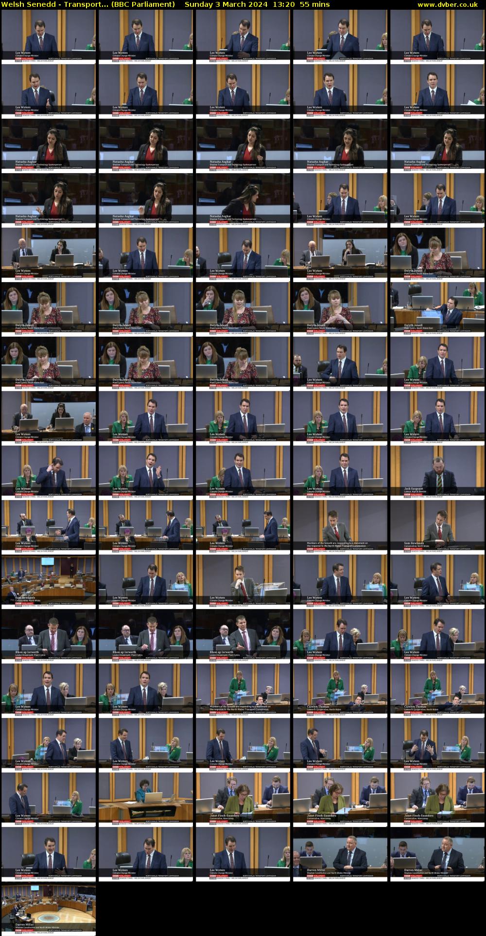 Welsh Senedd - Transport... (BBC Parliament) Sunday 3 March 2024 13:20 - 14:15