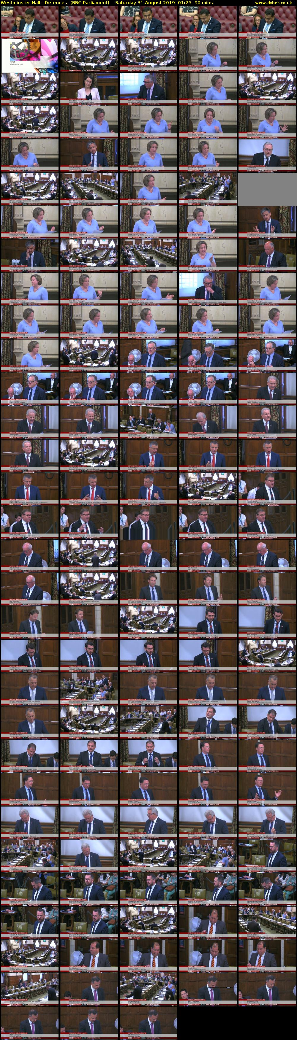 Westminster Hall - Defence... (BBC Parliament) Saturday 31 August 2019 01:25 - 02:55
