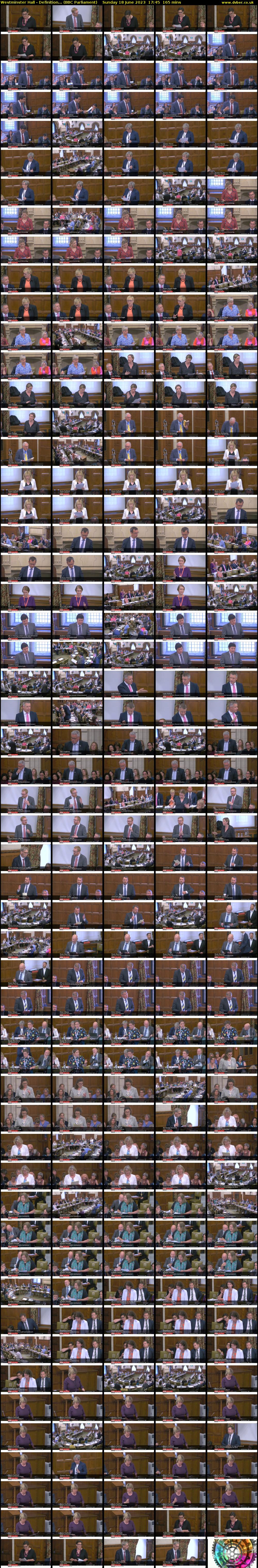 Westminster Hall - Definition... (BBC Parliament) Sunday 18 June 2023 17:45 - 20:30