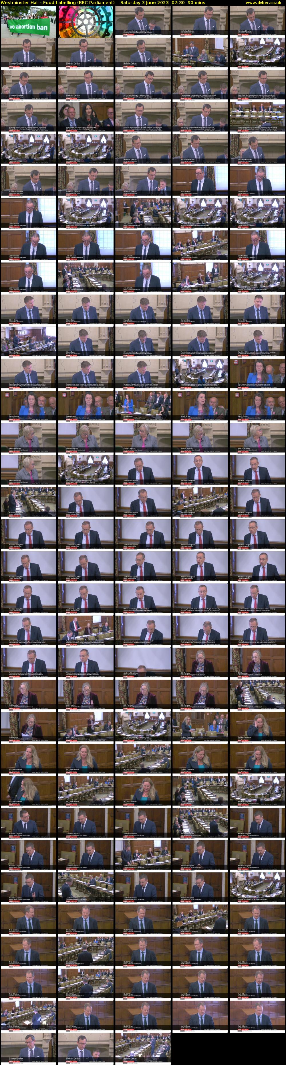 Westminster Hall - Food Labelling (BBC Parliament) Saturday 3 June 2023 07:30 - 09:00