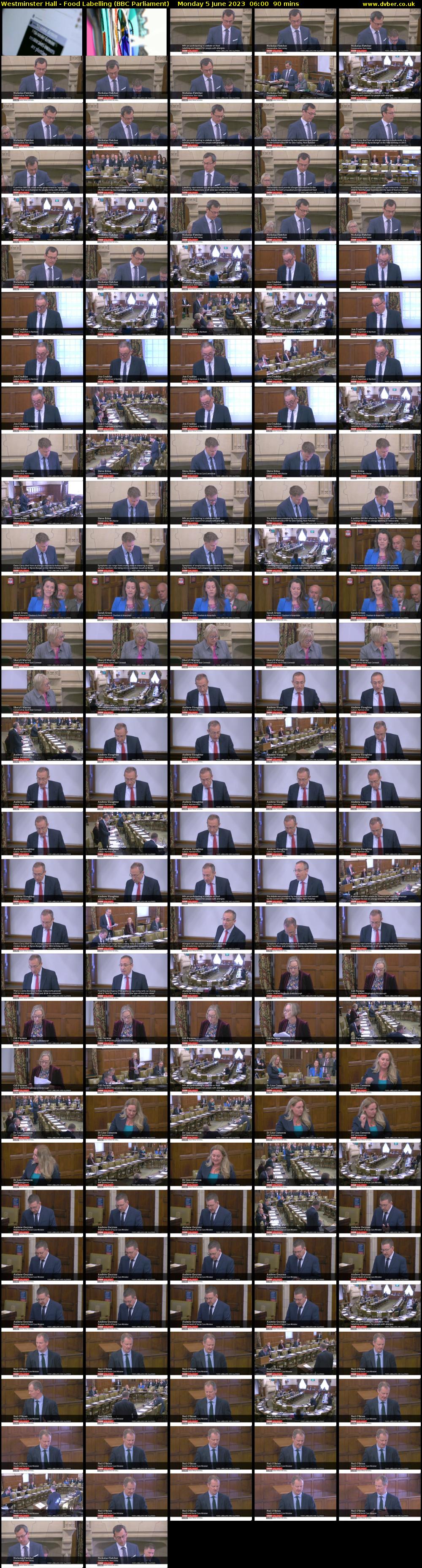 Westminster Hall - Food Labelling (BBC Parliament) Monday 5 June 2023 06:00 - 07:30