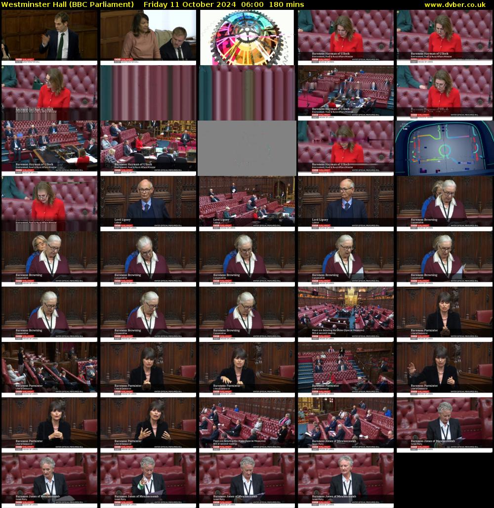 Westminster Hall (BBC Parliament) Friday 11 October 2024 06:00 - 09:00