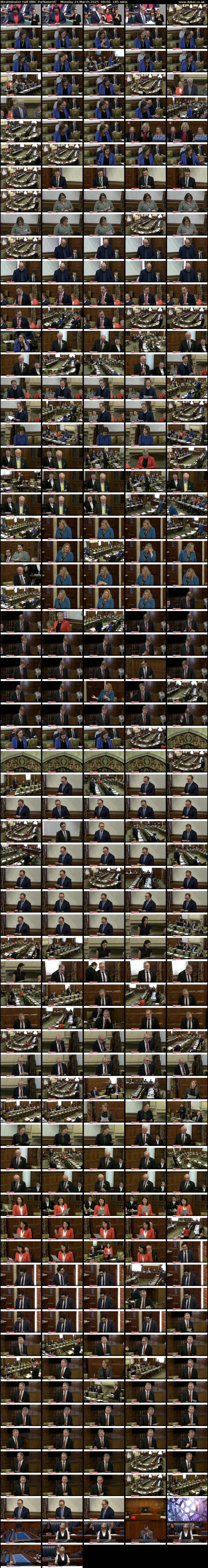 Westminster Hall (BBC Parliament) Monday 24 March 2025 06:00 - 09:05