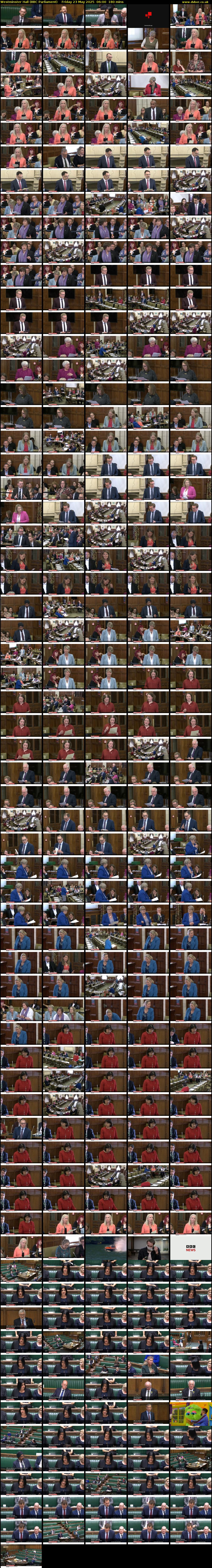 Westminster Hall (BBC Parliament) Friday 23 May 2025 06:00 - 09:00