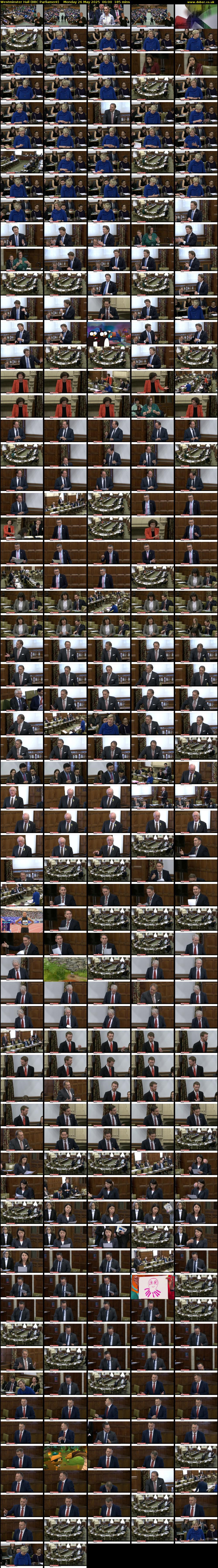 Westminster Hall (BBC Parliament) Monday 26 May 2025 06:00 - 09:05