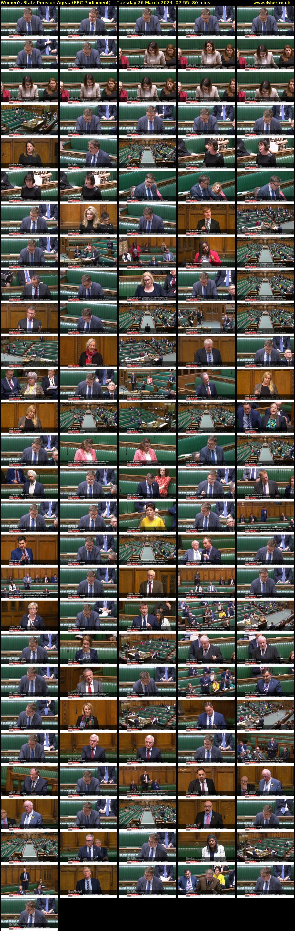 Women's State Pension Age... (BBC Parliament) Tuesday 26 March 2024 07:55 - 09:15