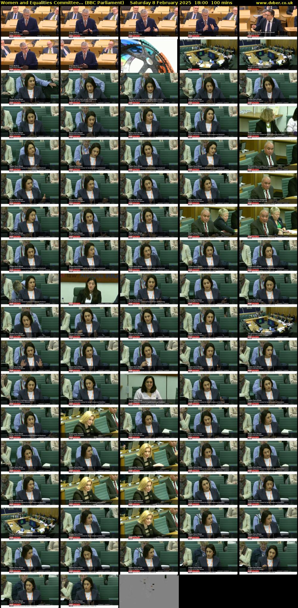 Women and Equalities Committee... (BBC Parliament) Saturday 8 February 2025 18:00 - 19:40