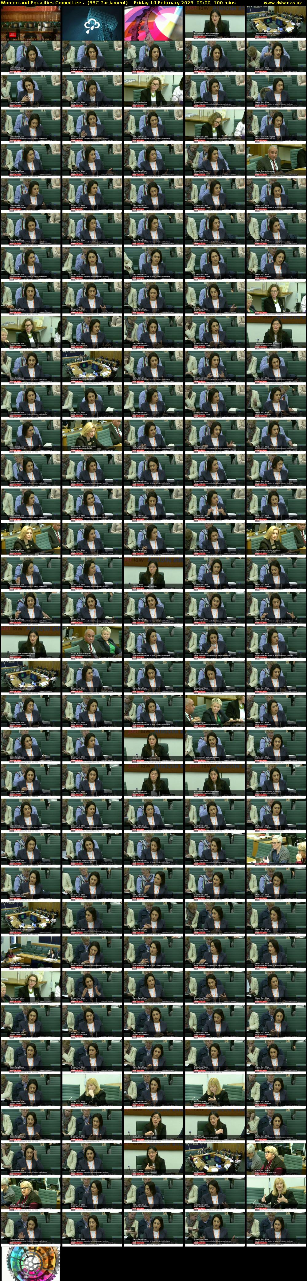 Women and Equalities Committee... (BBC Parliament) Friday 14 February 2025 09:00 - 10:40