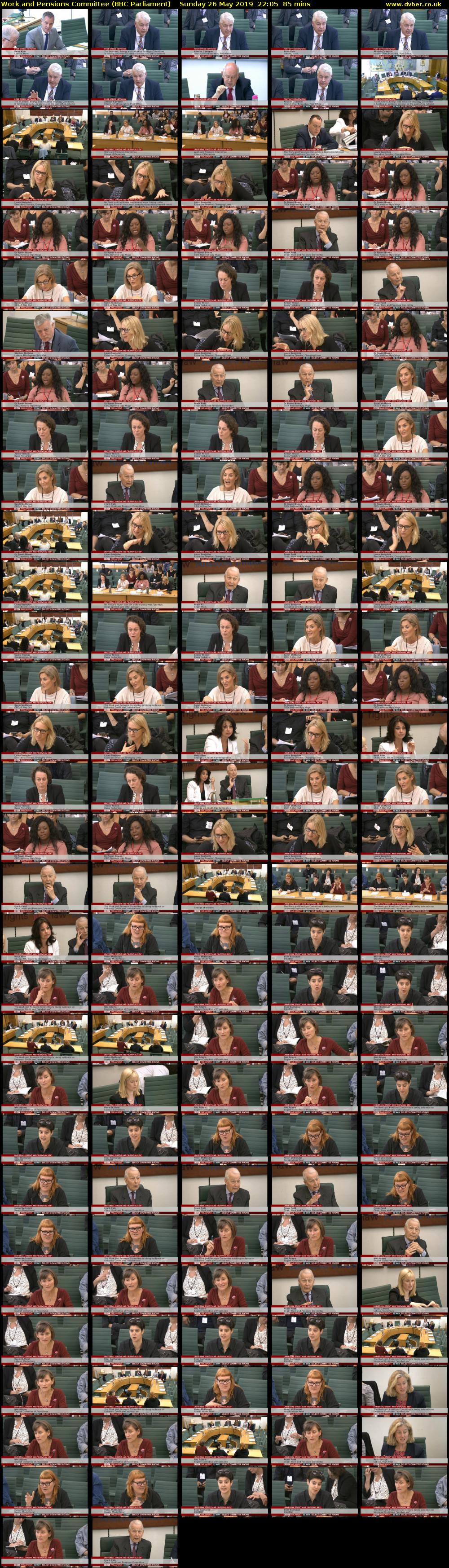 Work and Pensions Committee (BBC Parliament) Sunday 26 May 2019 22:05 - 23:30