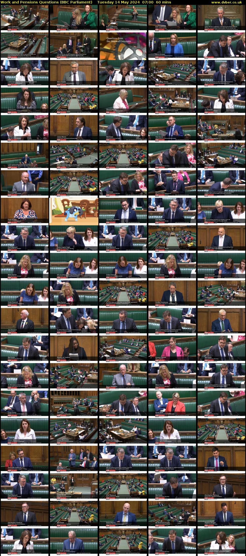 Work and Pensions Questions (BBC Parliament) Tuesday 14 May 2024 07:00 - 08:00