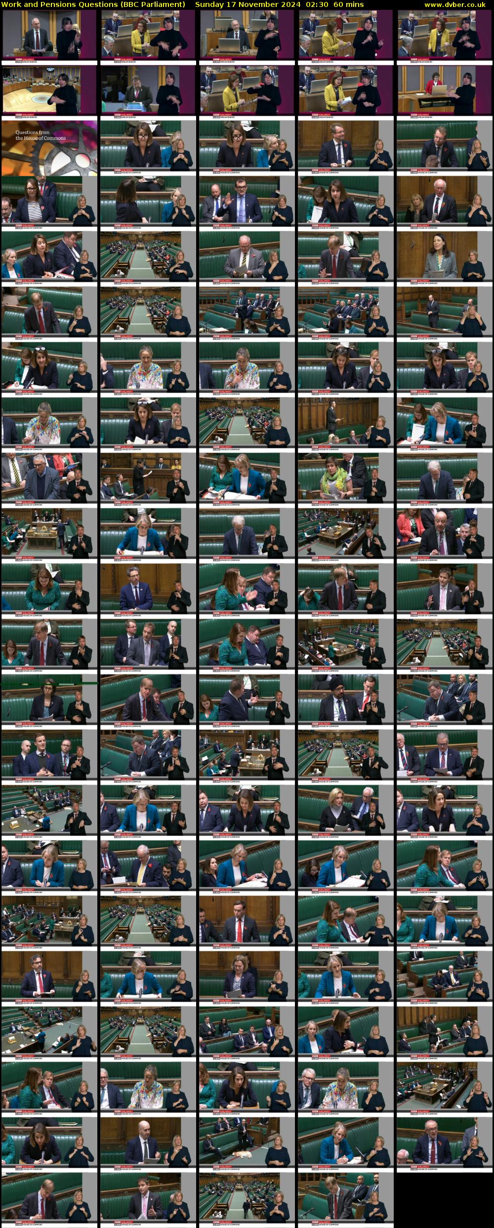 Work and Pensions Questions (BBC Parliament) Sunday 17 November 2024 02:30 - 03:30