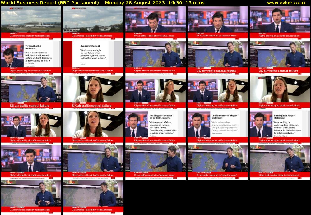 World Business Report (BBC Parliament) Monday 28 August 2023 14:30 - 14:45