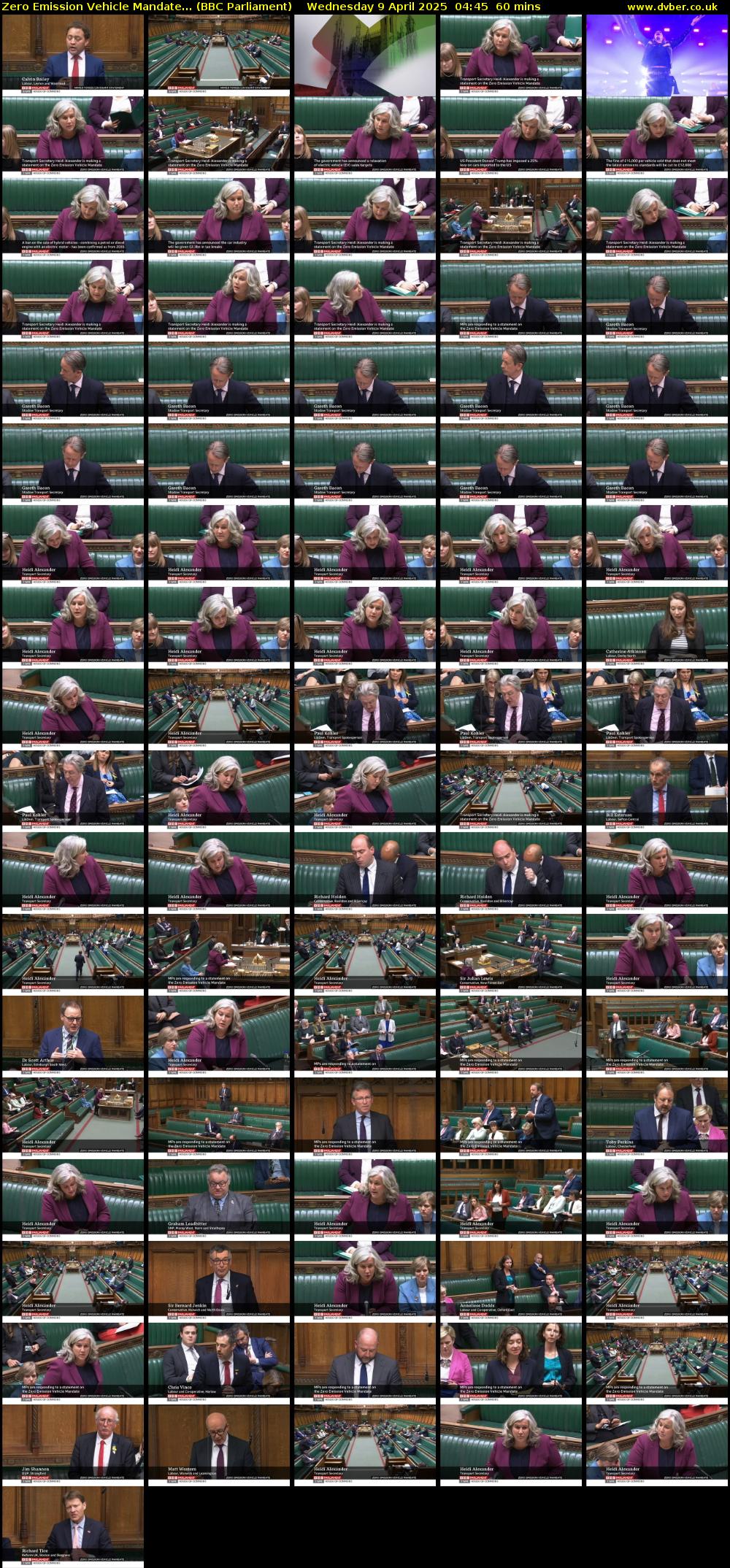 Zero Emission Vehicle Mandate... (BBC Parliament) Wednesday 9 April 2025 04:45 - 05:45