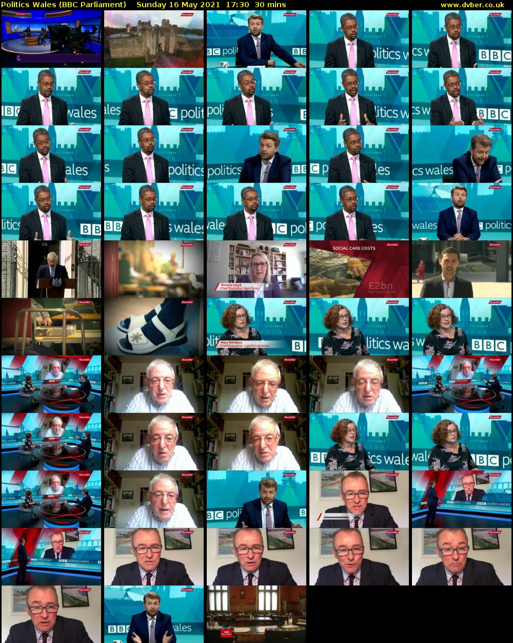 politics wales (BBC Parliament) Sunday 16 May 2021 17:30 - 18:00