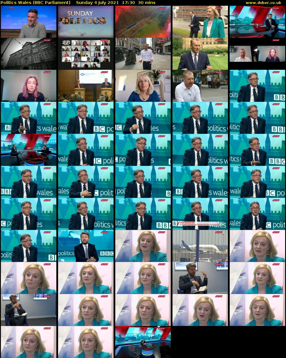 politics wales (BBC Parliament) Sunday 4 July 2021 17:30 - 18:00