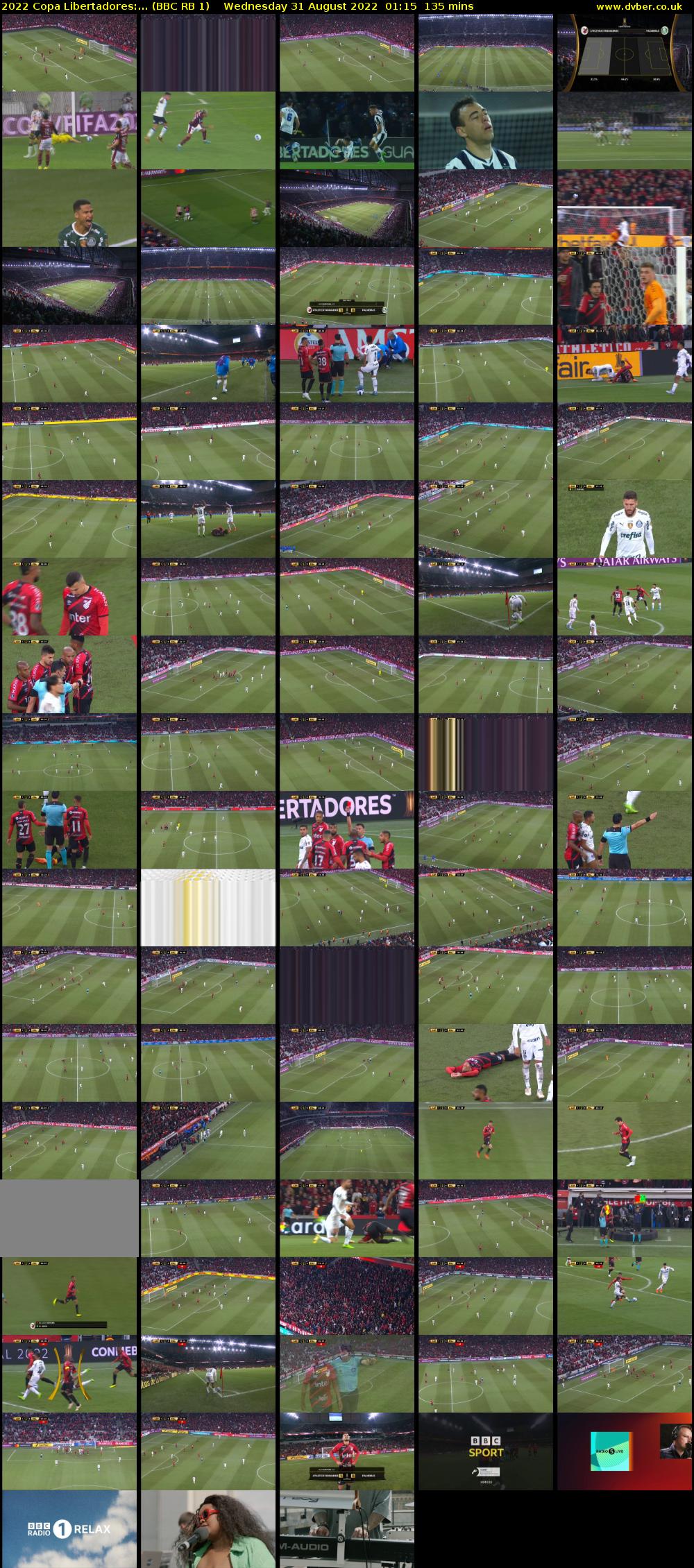 2022 Copa Libertadores:... (BBC RB 1) Wednesday 31 August 2022 01:15 - 03:30