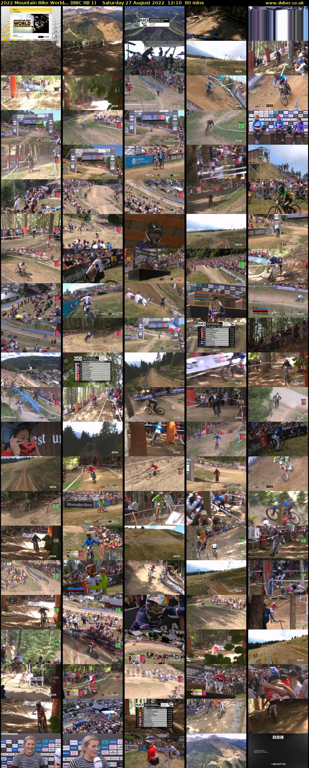 2022 Mountain Bike World... (BBC RB 1) Saturday 27 August 2022 12:10 - 13:30