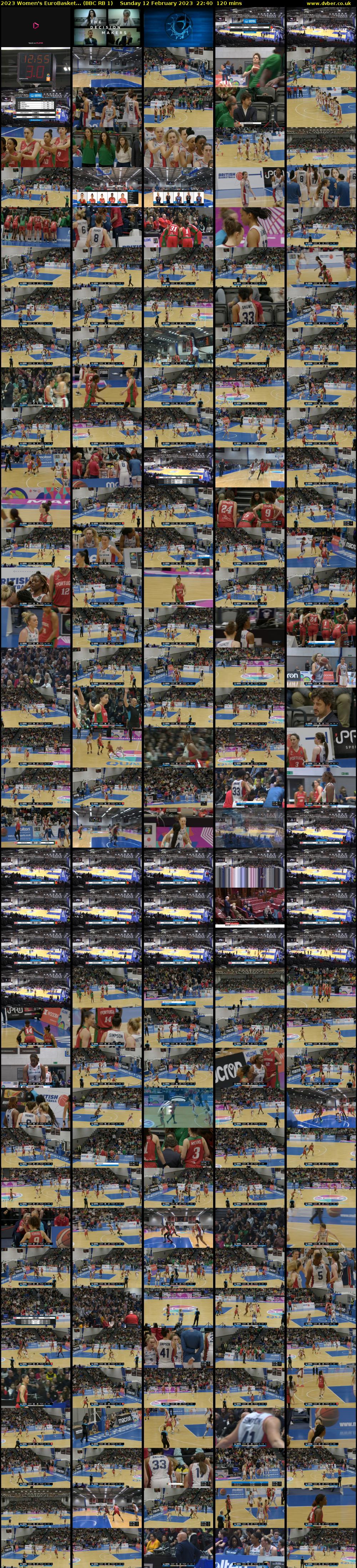 2023 Women's EuroBasket... (BBC RB 1) Sunday 12 February 2023 22:40 - 00:40