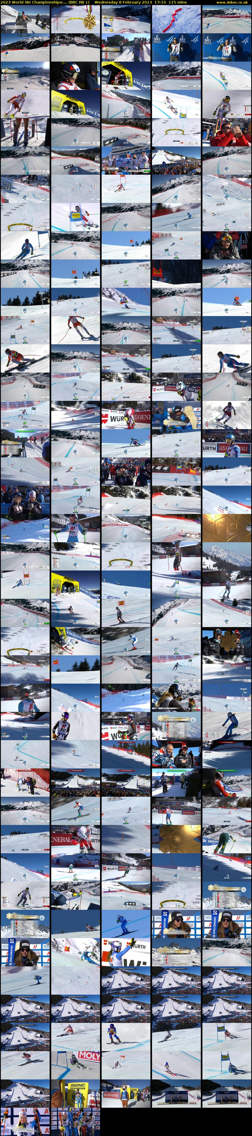 2023 World Ski Championships:... (BBC RB 1) Wednesday 8 February 2023 17:10 - 19:05