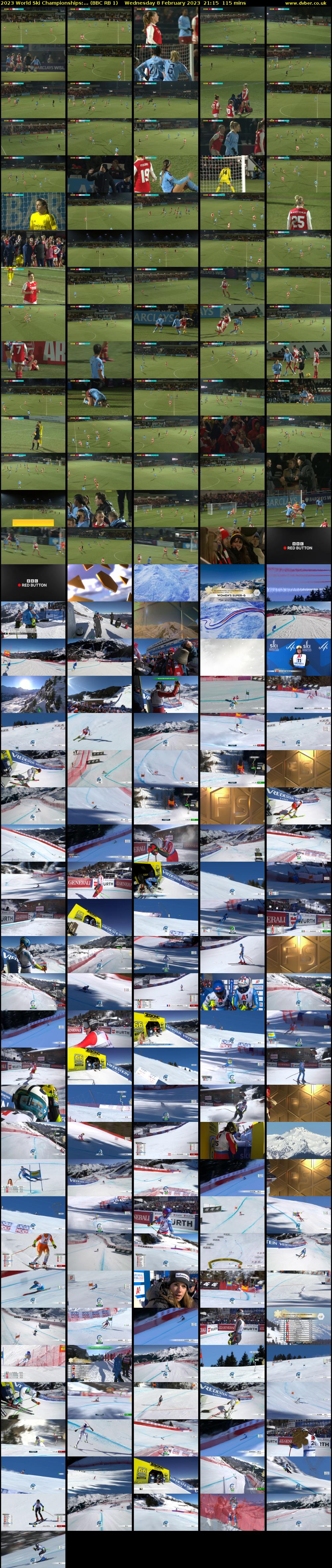 2023 World Ski Championships:... (BBC RB 1) Wednesday 8 February 2023 21:15 - 23:10
