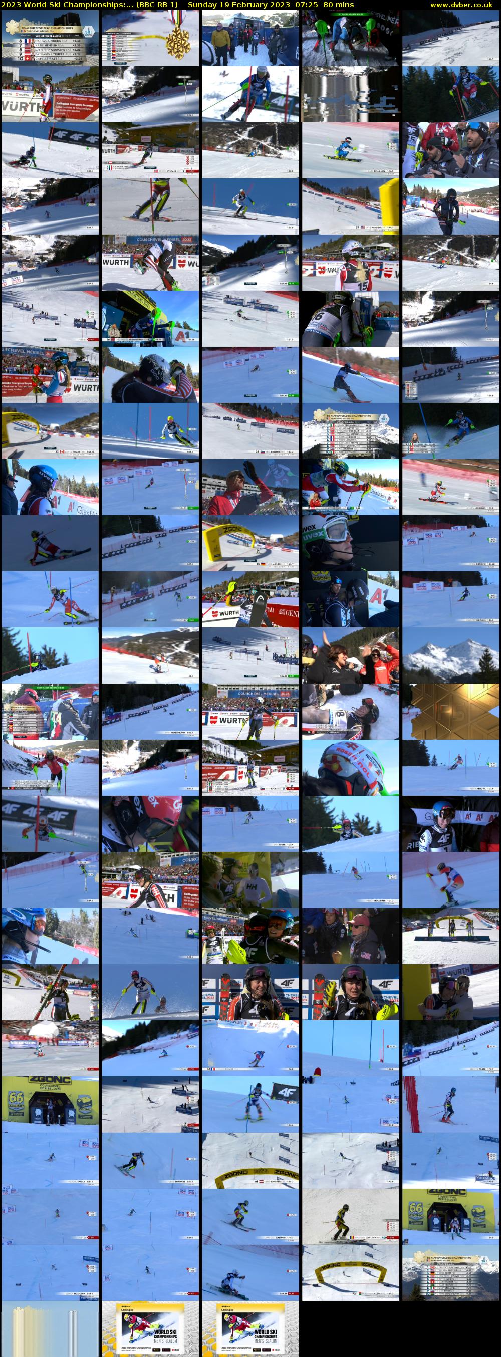 2023 World Ski Championships:... (BBC RB 1) Sunday 19 February 2023 07:25 - 08:45