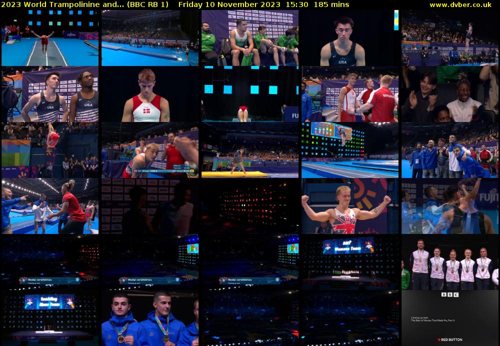 2023 World Trampolinine and... (BBC RB 1) Friday 10 November 2023 15:30 - 18:35