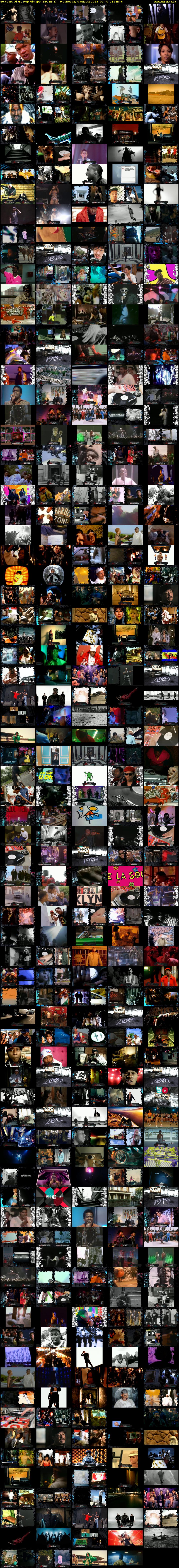 50 Years Of Hip Hop Mixtape (BBC RB 1) Wednesday 9 August 2023 07:40 - 11:15
