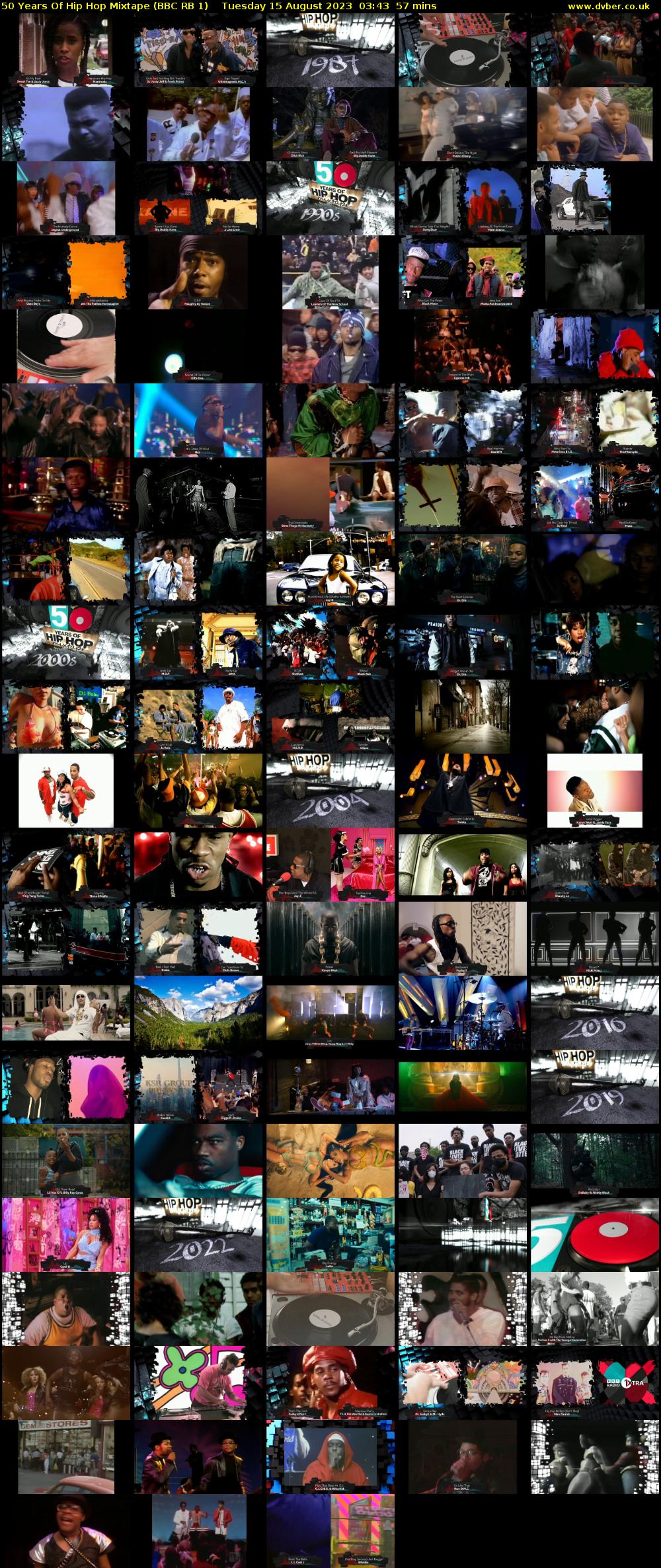 50 Years Of Hip Hop Mixtape (BBC RB 1) Tuesday 15 August 2023 03:43 - 04:40