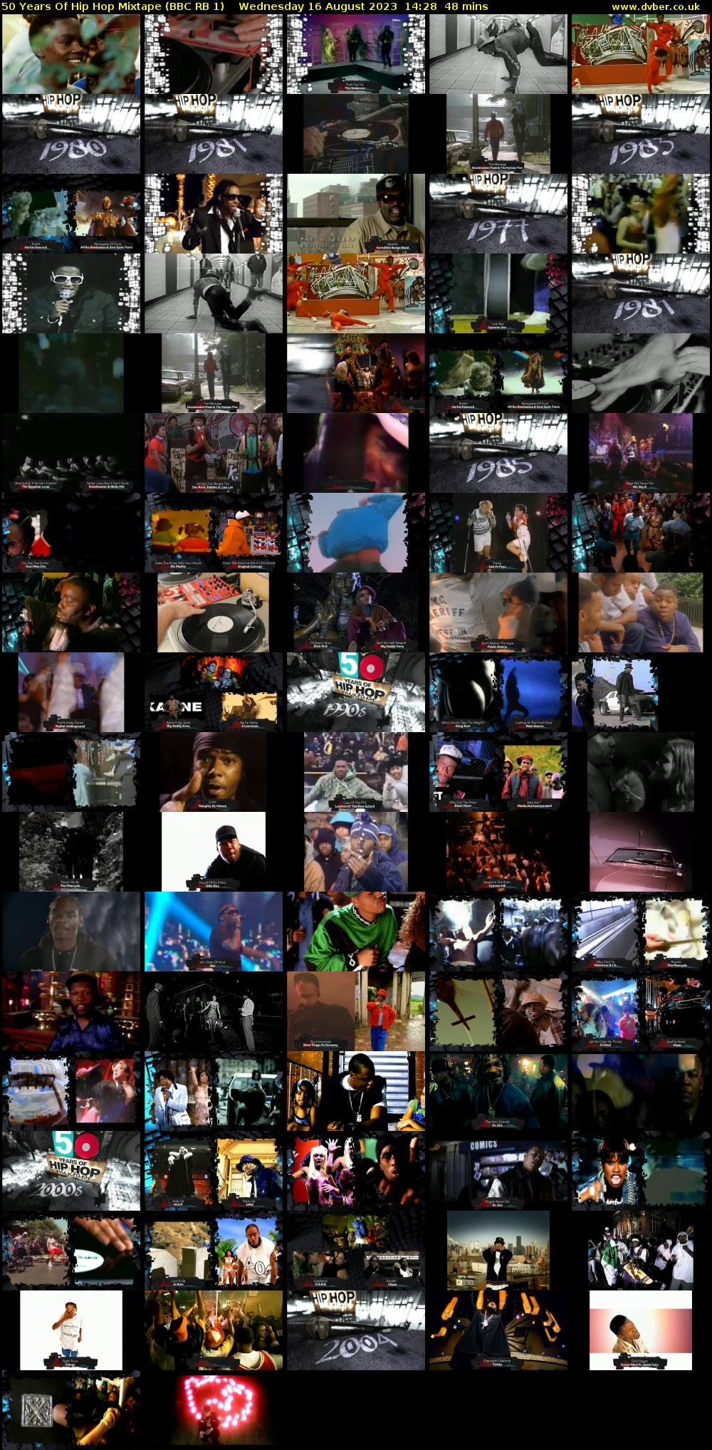 50 Years Of Hip Hop Mixtape (BBC RB 1) Wednesday 16 August 2023 14:28 - 15:16