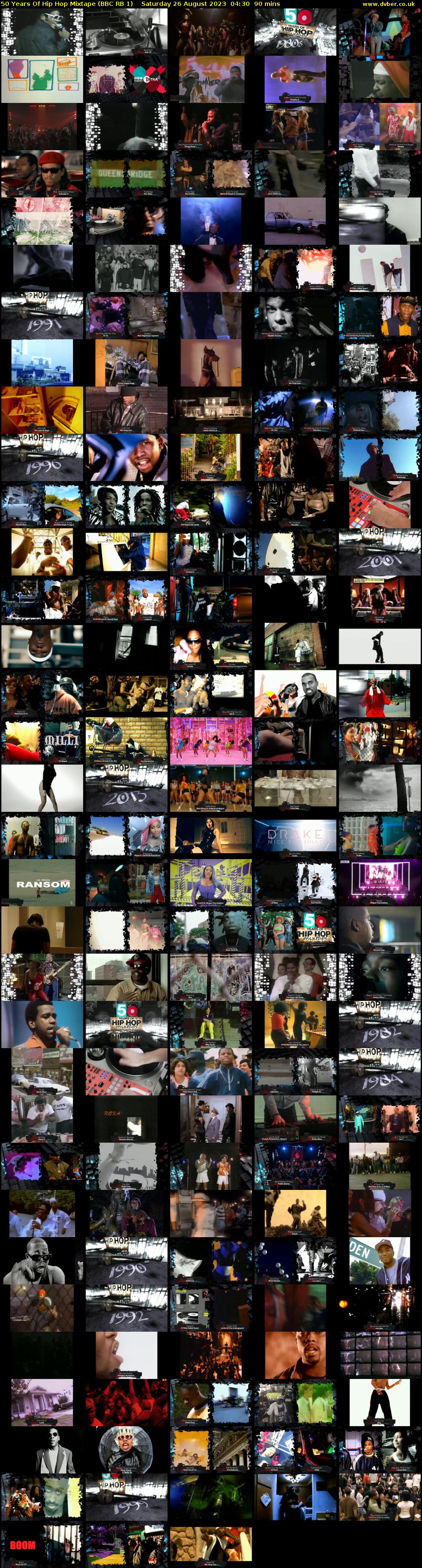 50 Years Of Hip Hop Mixtape (BBC RB 1) Saturday 26 August 2023 04:30 - 06:00