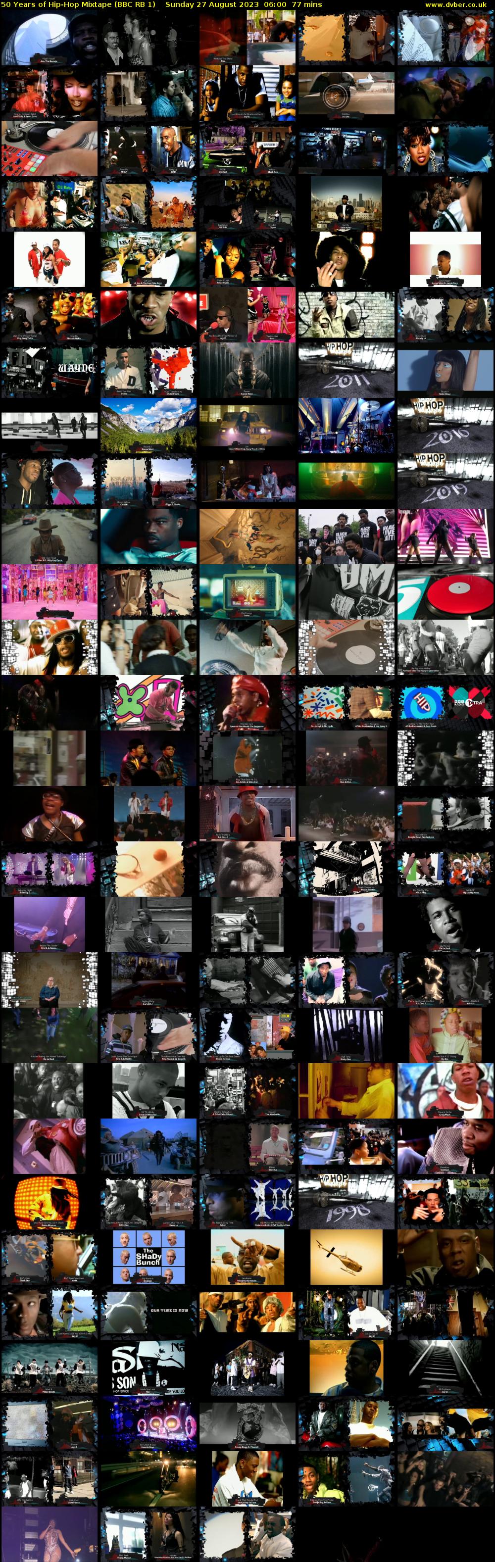 50 Years of Hip-Hop Mixtape (BBC RB 1) Sunday 27 August 2023 06:00 - 07:17