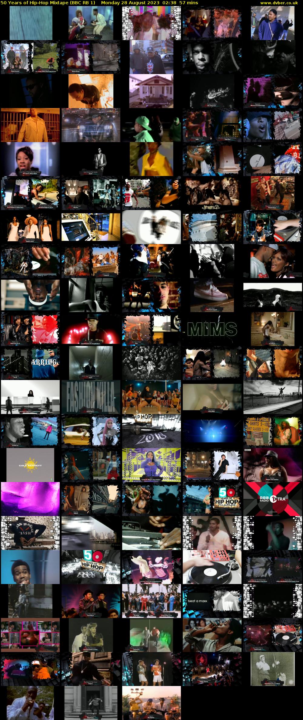 50 Years of Hip-Hop Mixtape (BBC RB 1) Monday 28 August 2023 02:38 - 03:35