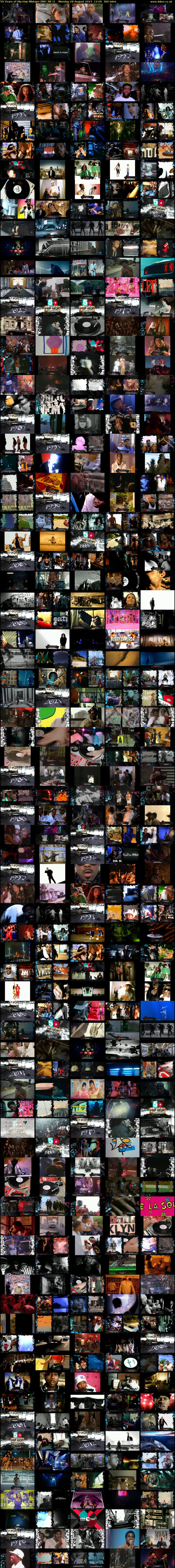 50 Years of Hip-Hop Mixtape (BBC RB 1) Monday 28 August 2023 12:00 - 18:00