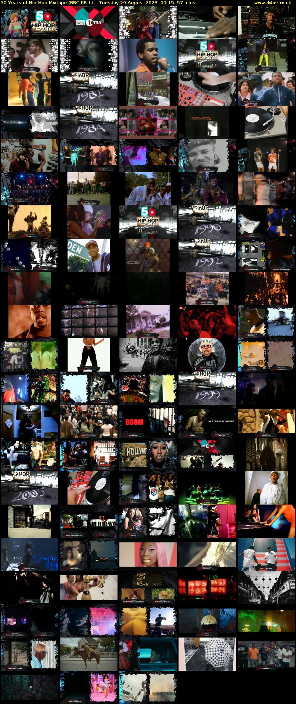 50 Years of Hip-Hop Mixtape (BBC RB 1) Tuesday 29 August 2023 09:15 - 10:12