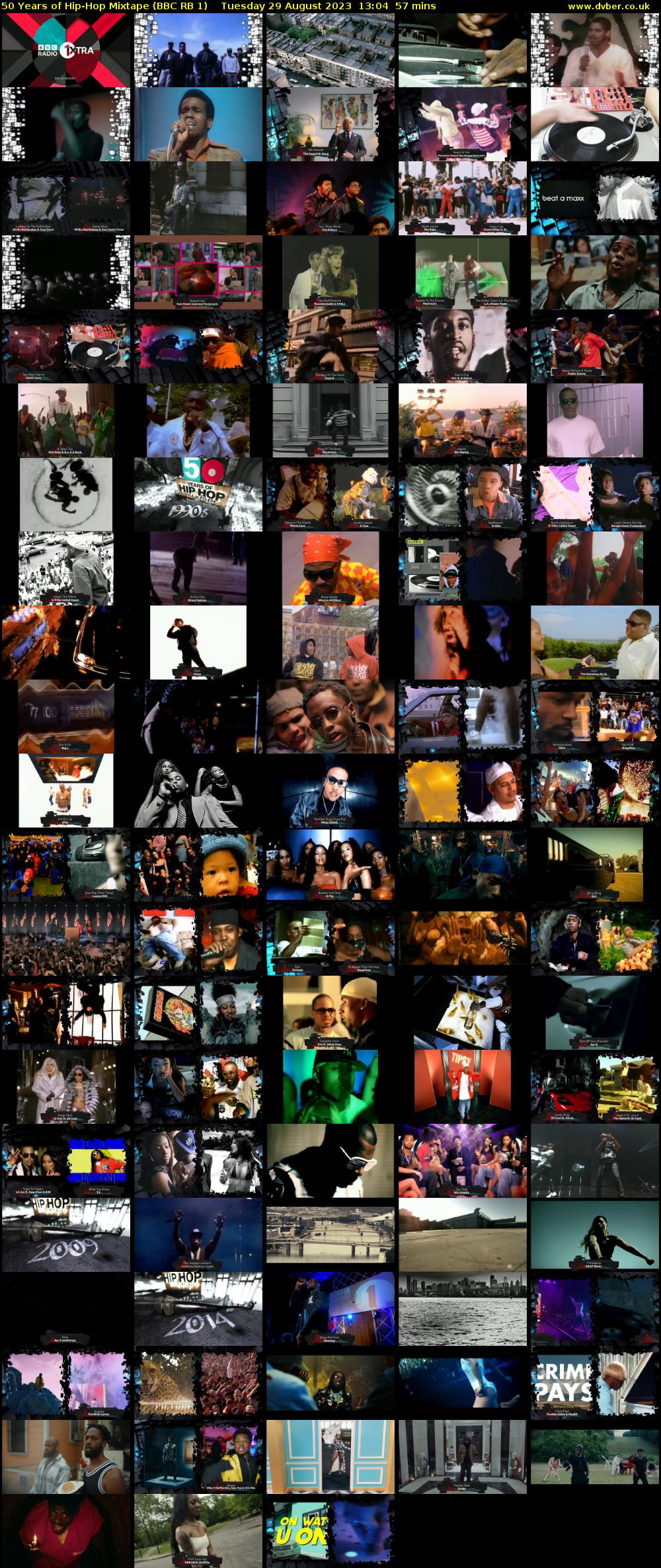 50 Years of Hip-Hop Mixtape (BBC RB 1) Tuesday 29 August 2023 13:04 - 14:01