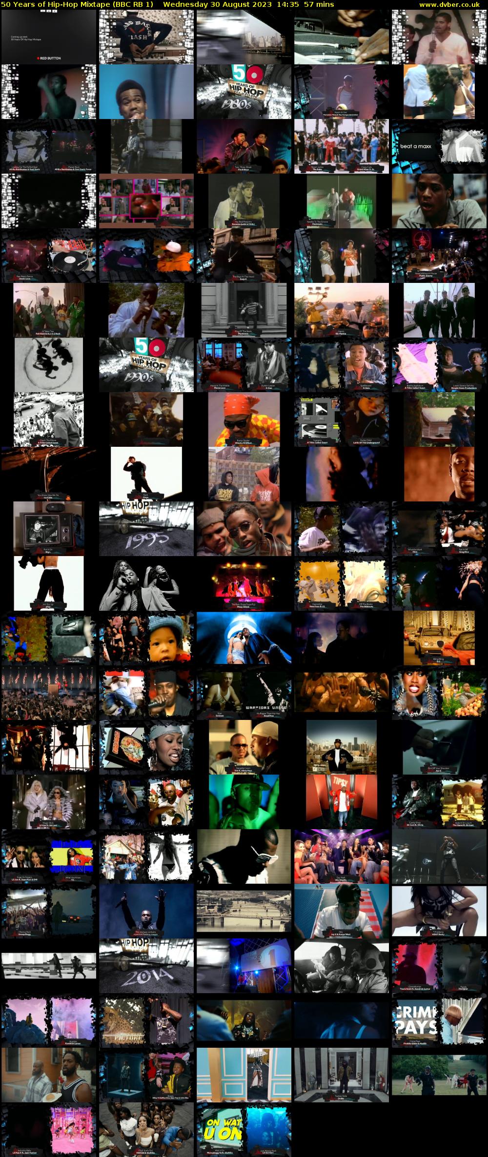 50 Years of Hip-Hop Mixtape (BBC RB 1) Wednesday 30 August 2023 14:35 - 15:32