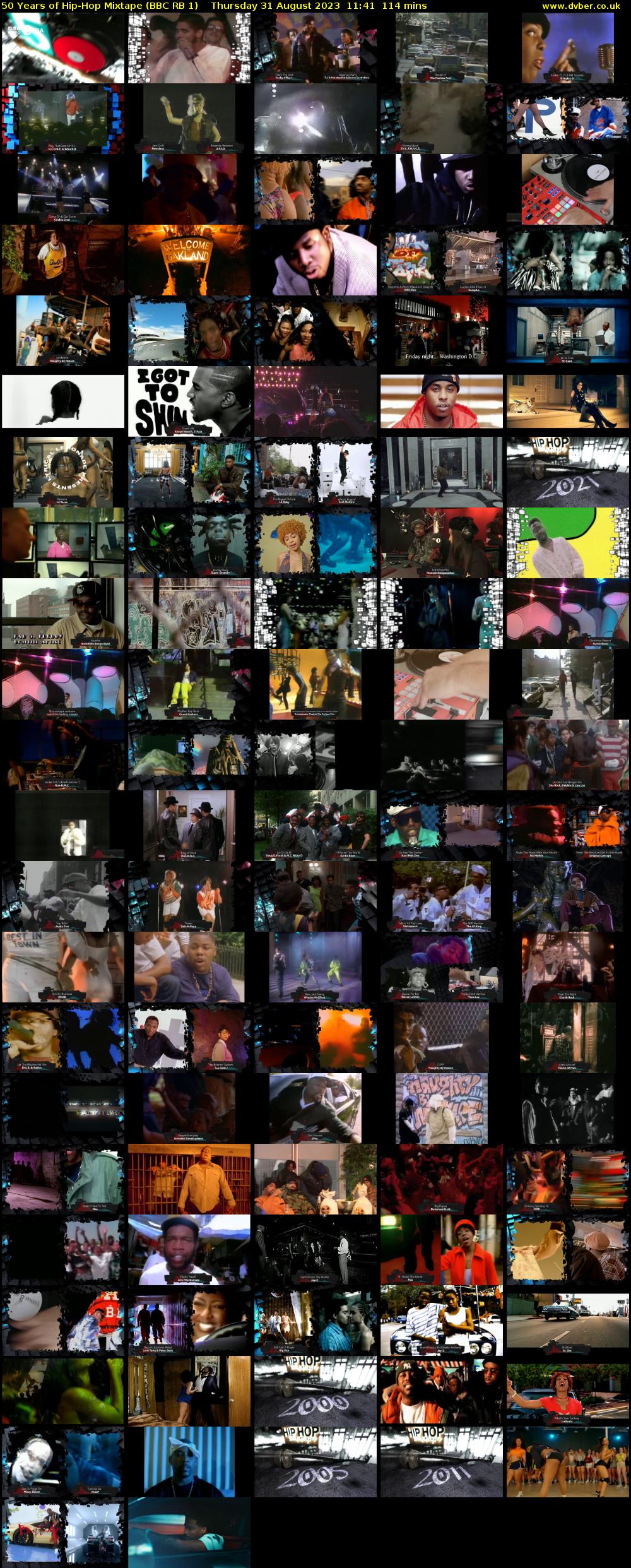 50 Years of Hip-Hop Mixtape (BBC RB 1) Thursday 31 August 2023 11:41 - 13:35