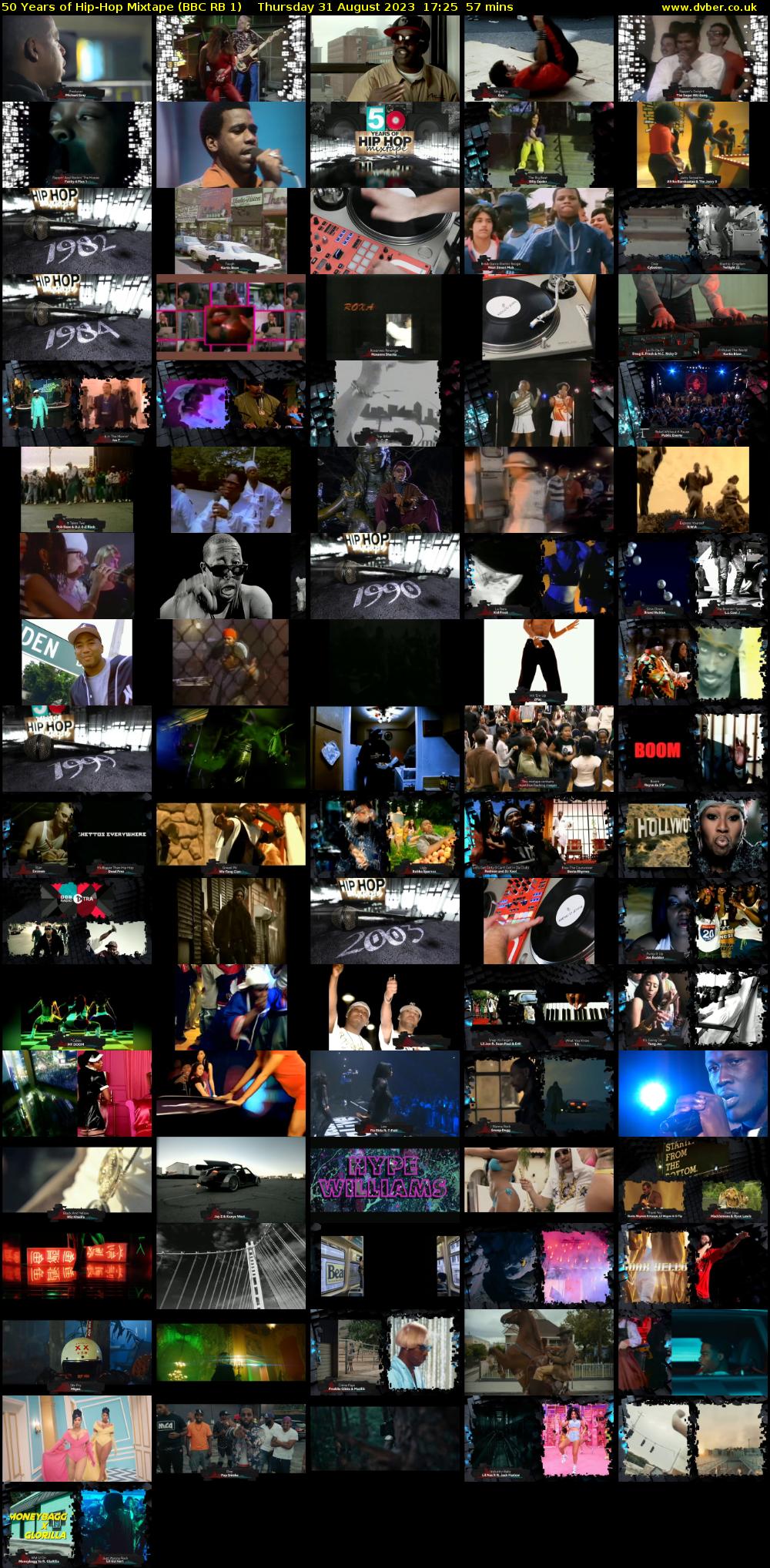 50 Years of Hip-Hop Mixtape (BBC RB 1) Thursday 31 August 2023 17:25 - 18:22