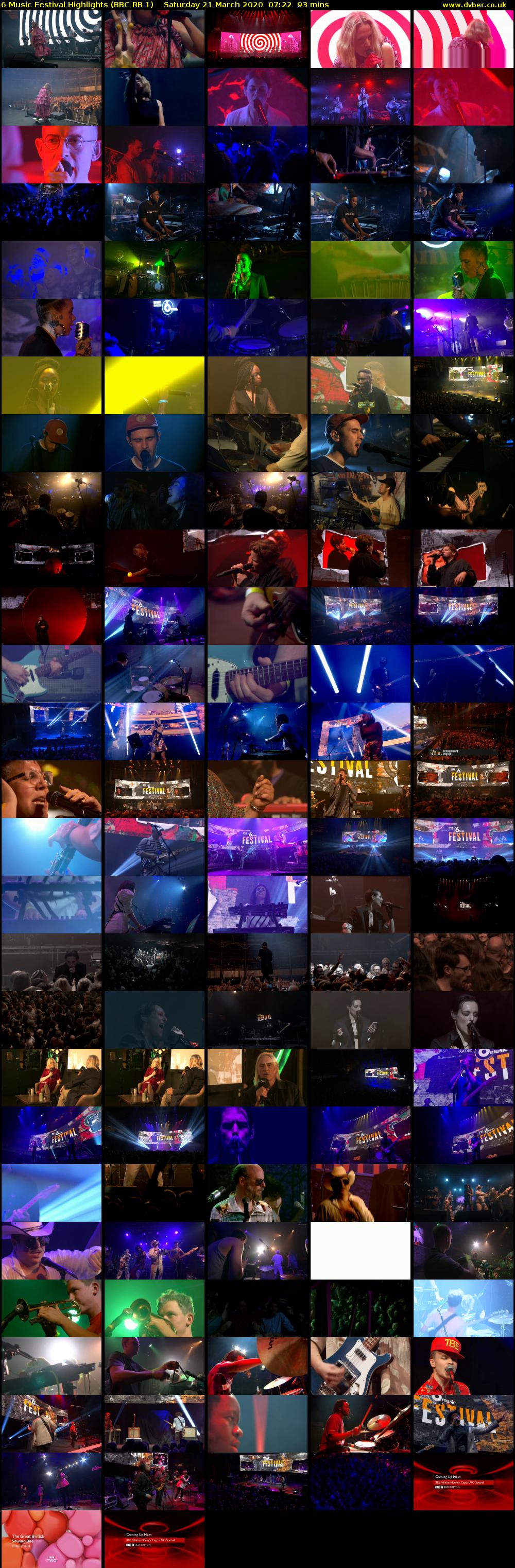 6 Music Festival Highlights (BBC RB 1) Saturday 21 March 2020 07:22 - 08:55