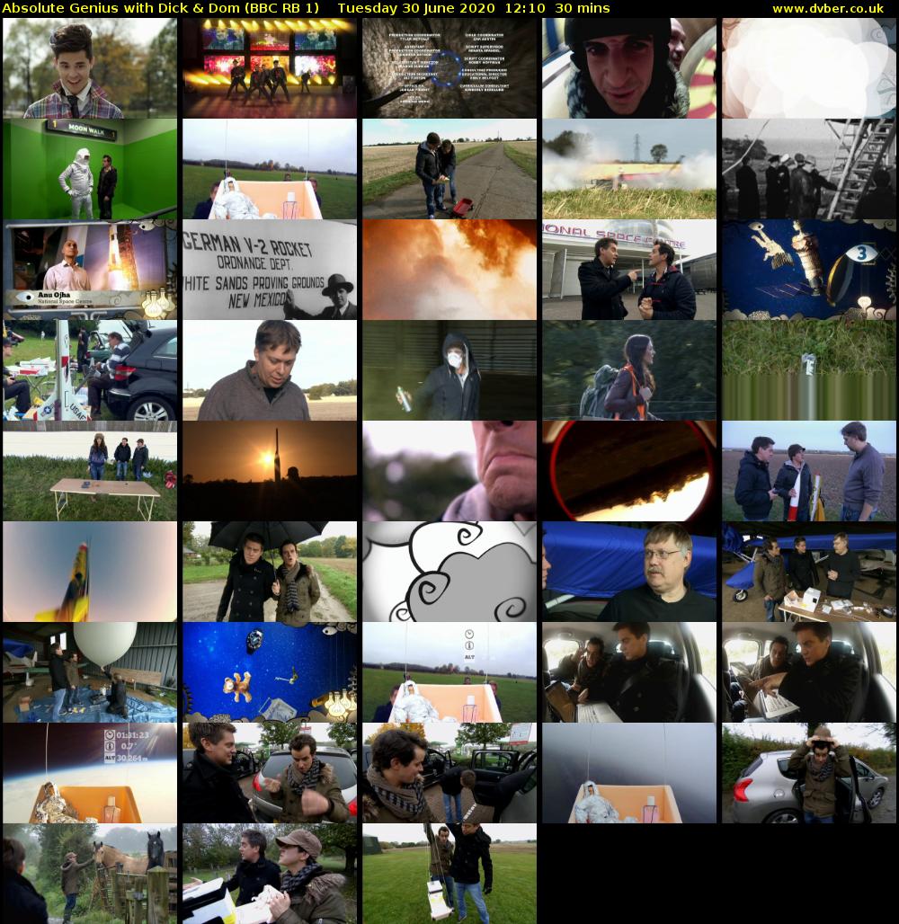 Absolute Genius with Dick & Dom (BBC RB 1) Tuesday 30 June 2020 12:10 - 12:40